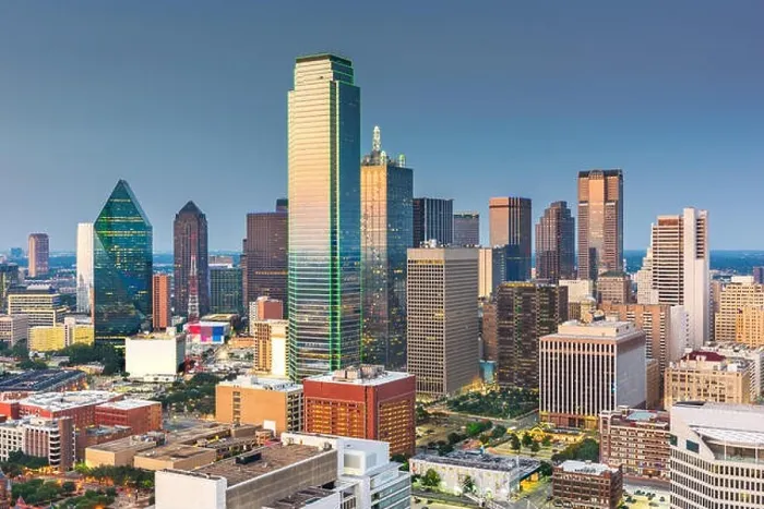 Framed Print : Dallas, Texas, USA downtown city skyline at twilight Framed Print : Dallas, Texas, USA downtown city skyline at twilight