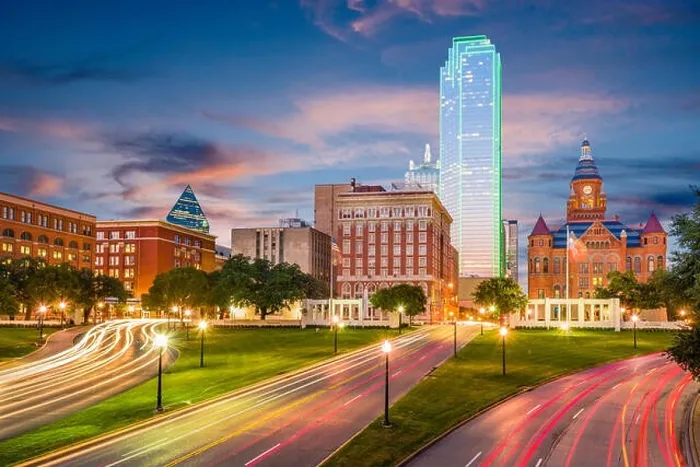 Framed Print : Dallas, Texas, USA skyline over Dealey Plaza Framed Print : Dallas, Texas, USA skyline over Dealey Plaza