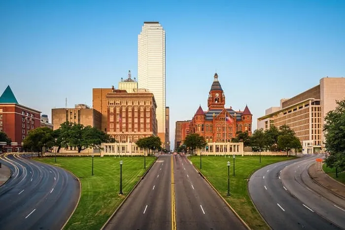 Framed Print : Dallas, Texas, USA skyline over Dealey Plaza Framed Print : Dallas, Texas, USA skyline over Dealey Plaza