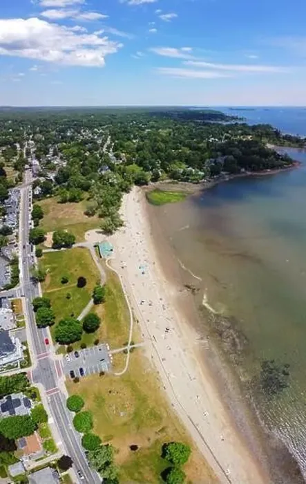 Framed Print : Dane Street Beach at Mackerel Cove aerial view in city of Beverly, Massachusetts MA, USA Framed Print : Dane Street Beach at Mackerel Cove aerial view in city of Beverly, Massachusetts MA, USA