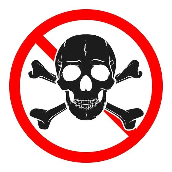 Framed Print : Danger sign with skull. Hazard sign isolated. Vector illustration. Warning icon Framed Print : Danger sign with skull. Hazard sign isolated. Vector illustration. Warning icon
