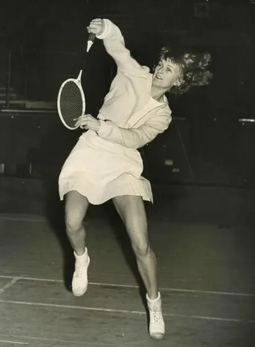 Framed Print : Danish badminton player Birgit Rostgaard-Frohne playing at the England Badminton Championships Framed Print : Danish badminton player Birgit Rostgaard-Frohne playing at the England Badminton Championships