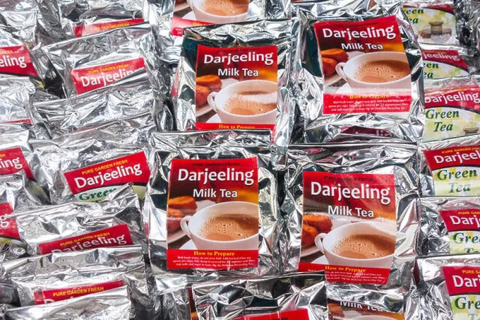 Framed Print : Darjeeling Milk Tea and Green Tea packets Framed Print : Darjeeling Milk Tea and Green Tea packets