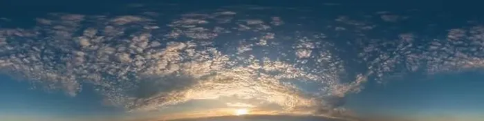 Framed Print : Dark blue sunset sky pano with Cirrus clouds Framed Print : Dark blue sunset sky pano with Cirrus clouds