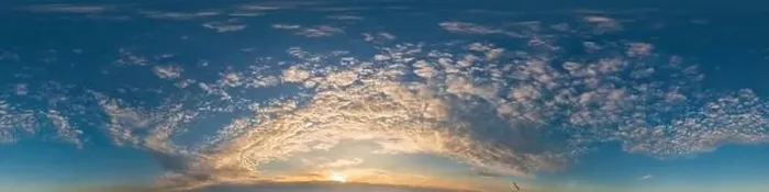 Framed Print : Dark blue sunset sky pano with Cirrus clouds Framed Print : Dark blue sunset sky pano with Cirrus clouds