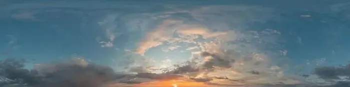 Framed Print : Dark blue sunset sky panorama with Cirrus clouds Framed Print : Dark blue sunset sky panorama with Cirrus clouds