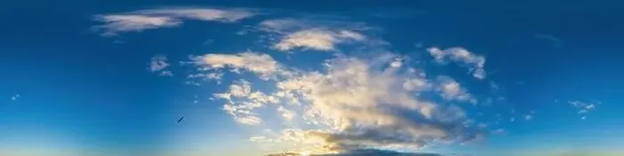 Framed Print : Dark blue sunset sky panorama with Cumulus clouds Framed Print : Dark blue sunset sky panorama with Cumulus clouds