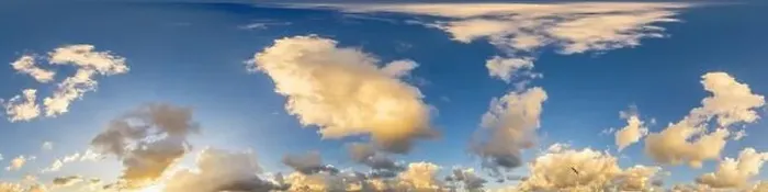 Framed Print : Dark blue sunset sky panorama with Cumulus clouds Framed Print : Dark blue sunset sky panorama with Cumulus clouds