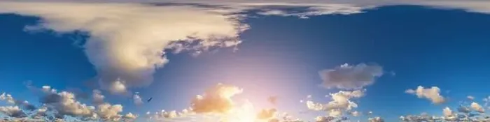 Framed Print : Dark blue sunset sky panorama with Cumulus clouds Framed Print : Dark blue sunset sky panorama with Cumulus clouds