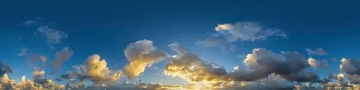 Framed Print : Dark blue sunset sky panorama with Cumulus clouds Framed Print : Dark blue sunset sky panorama with Cumulus clouds