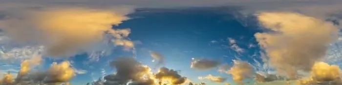Framed Print : Dark blue sunset sky panorama with Cumulus clouds Framed Print : Dark blue sunset sky panorama with Cumulus clouds