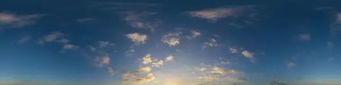 Framed Print : Dark blue sunset sky panorama with Cumulus clouds Framed Print : Dark blue sunset sky panorama with Cumulus clouds