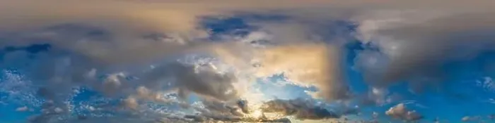 Framed Print : Dark blue sunset sky panorama with golden Cumulus clouds Framed Print : Dark blue sunset sky panorama with golden Cumulus clouds