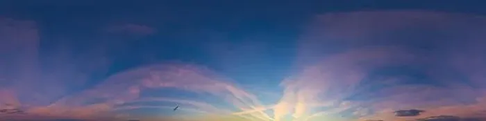 Framed Print : Dark blue sunset sky panorama with pink Cirrus clouds Framed Print : Dark blue sunset sky panorama with pink Cirrus clouds
