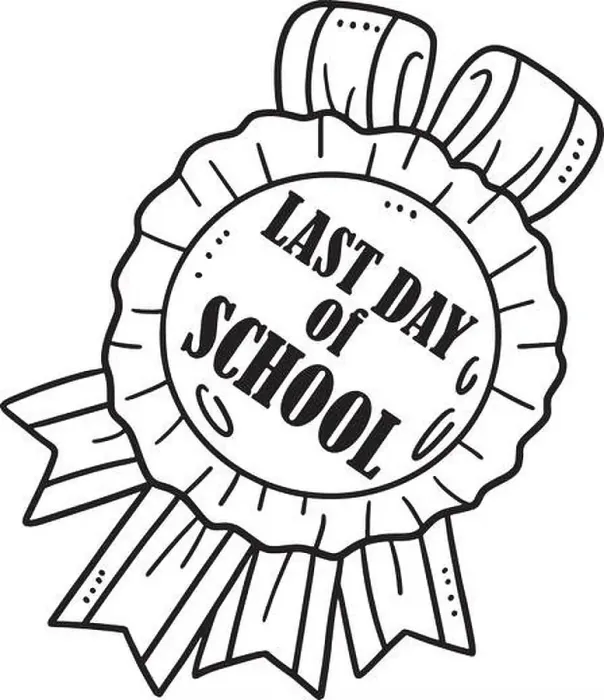 Framed Print : Last Day of School Isolated Coloring Page for Kids Framed Print : Last Day of School Isolated Coloring Page for Kids
