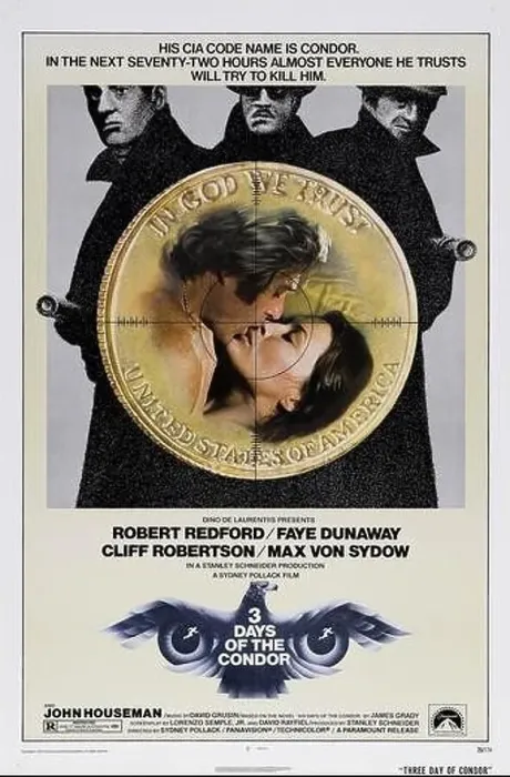 Framed Print : The Three days of The Condor ; Year : 1975 ; Director : Sydney Pollack ; Movie poster (USA) Framed Print : The Three days of The Condor ; Year : 1975 ; Director : Sydney Pollack ; Movie poster (USA)