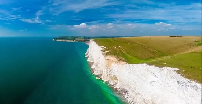 Framed Print : A daytime aerial drone view of the Seven Sisters cliffs on the East Sussex coast, UK Framed Print : A daytime aerial drone view of the Seven Sisters cliffs on the East Sussex coast, UK