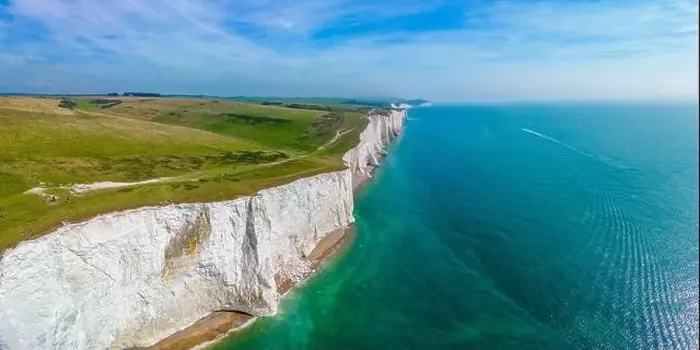 Framed Print : A daytime aerial drone view of the Seven Sisters cliffs on the East Sussex coast, UK Framed Print : A daytime aerial drone view of the Seven Sisters cliffs on the East Sussex coast, UK