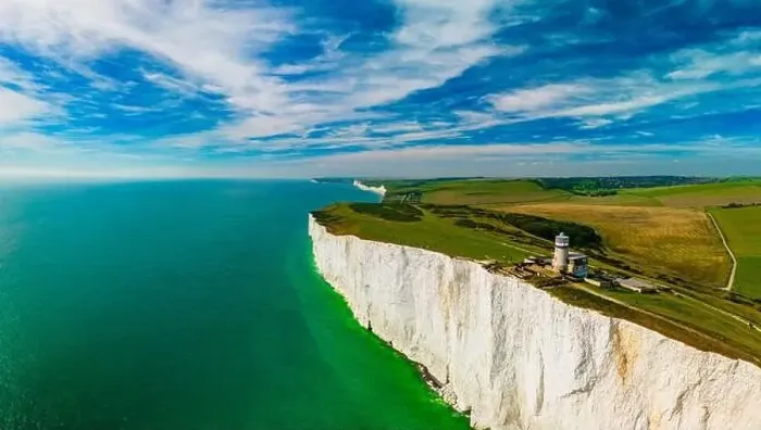 Framed Print : A daytime aerial drone view of the Seven Sisters cliffs on the East Sussex coast, UK Framed Print : A daytime aerial drone view of the Seven Sisters cliffs on the East Sussex coast, UK