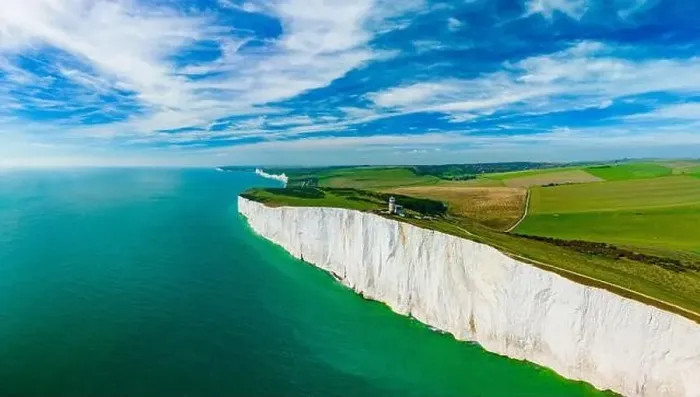 Framed Print : A daytime aerial drone view of the Seven Sisters cliffs on the East Sussex coast, UK Framed Print : A daytime aerial drone view of the Seven Sisters cliffs on the East Sussex coast, UK