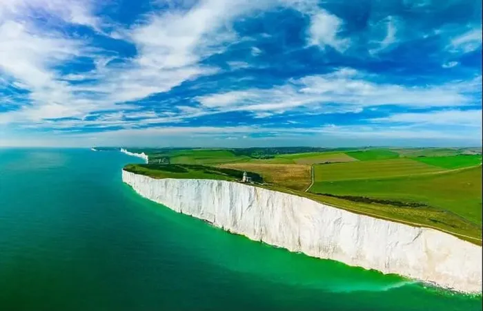 Framed Print : A daytime aerial drone view of the Seven Sisters cliffs on the East Sussex coast, UK Framed Print : A daytime aerial drone view of the Seven Sisters cliffs on the East Sussex coast, UK