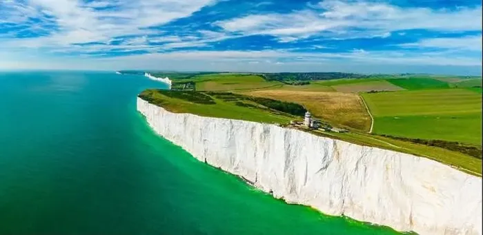 Framed Print : A daytime aerial drone view of the Seven Sisters cliffs on the East Sussex coast, UK Framed Print : A daytime aerial drone view of the Seven Sisters cliffs on the East Sussex coast, UK