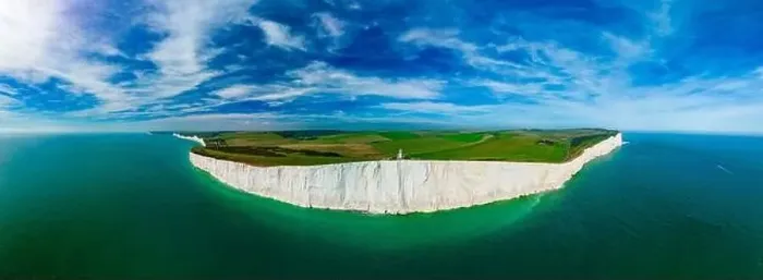 Framed Print : A daytime aerial drone view of the Seven Sisters cliffs on the East Sussex coast, UK Framed Print : A daytime aerial drone view of the Seven Sisters cliffs on the East Sussex coast, UK