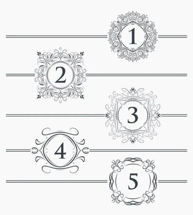 Framed Print : Decorative elements for design footer with the decor for the page number Framed Print : Decorative elements for design footer with the decor for the page number