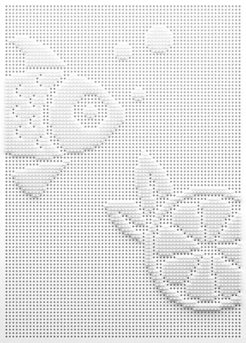 Framed Print : Decorative panel with perforation Framed Print : Decorative panel with perforation