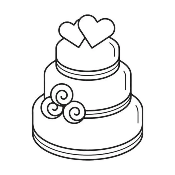 Framed Print : Delicate Birthday Cake Outline Drawing on Paper - Artistry in Lines Framed Print : Delicate Birthday Cake Outline Drawing on Paper - Artistry in Lines