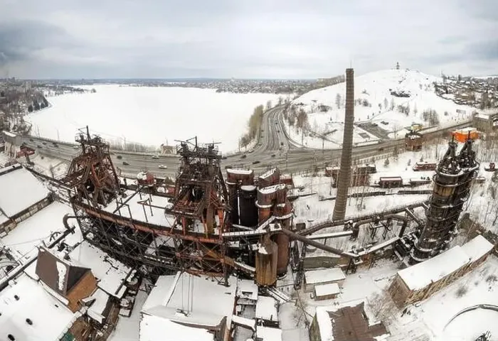 Framed Print : Demidov's old plant in Nizhny Tagil. Old abandoned Metallurgical Plant in winter day. Aerial view. Nizhny Tagil, Russia Framed Print : Demidov's old plant in Nizhny Tagil. Old abandoned Metallurgical Plant in winter day. Aerial view. Nizhny Tagil, Russia