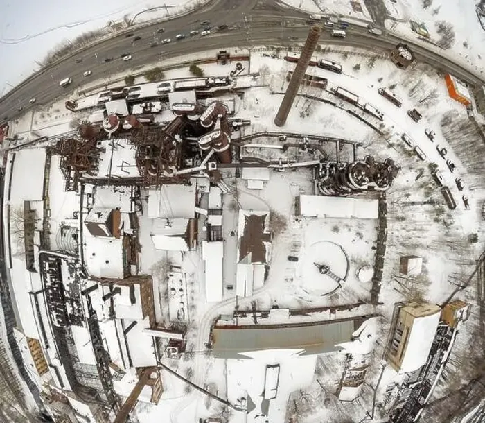 Framed Print : Demidov's old plant in Nizhny Tagil. Old abandoned Metallurgical Plant in winter day. Aerial view. Nizhny Tagil, Russia Framed Print : Demidov's old plant in Nizhny Tagil. Old abandoned Metallurgical Plant in winter day. Aerial view. Nizhny Tagil, Russia