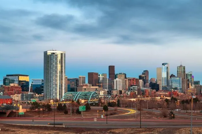 Framed Print : Denver, Colorado, USA downtown city skyline at night Framed Print : Denver, Colorado, USA downtown city skyline at night
