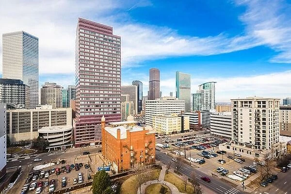 Denver, Colorado, USA downtown cityscape in the afternoon