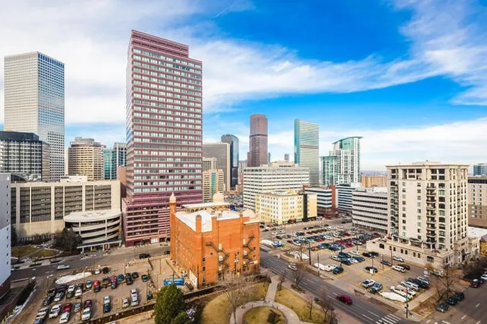 Framed Print : Denver, Colorado, USA downtown cityscape in the afternoon Framed Print : Denver, Colorado, USA downtown cityscape in the afternoon