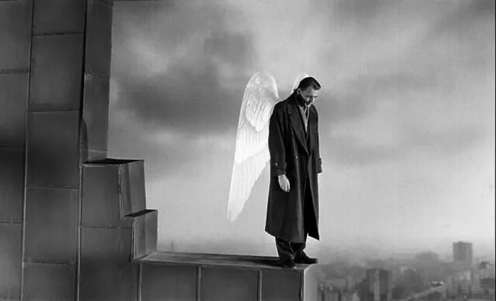 Framed Print : Der Himmel uber Berlin Year : 1987 West Germany Director : Wim Wenders Bruno Ganz Framed Print : Der Himmel uber Berlin Year : 1987 West Germany Director : Wim Wenders Bruno Ganz