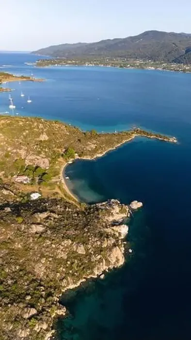 Framed Print : Diaporos Island, Halkidiki, Aerial shot Framed Print : Diaporos Island, Halkidiki, Aerial shot