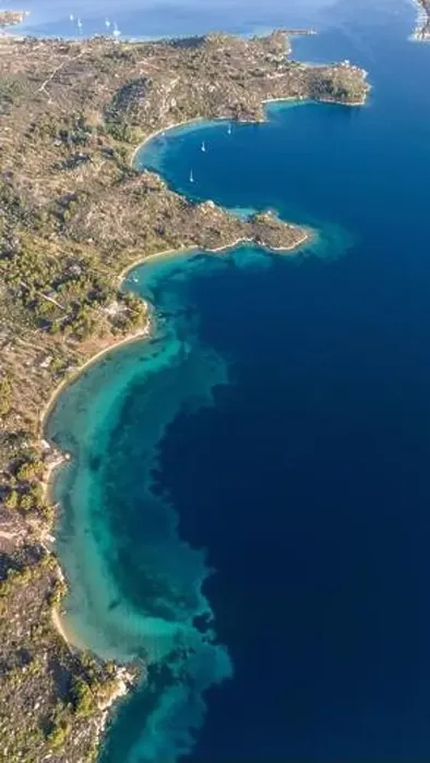 Framed Print : Diaporos Island, Halkidiki, Aerial shot Framed Print : Diaporos Island, Halkidiki, Aerial shot
