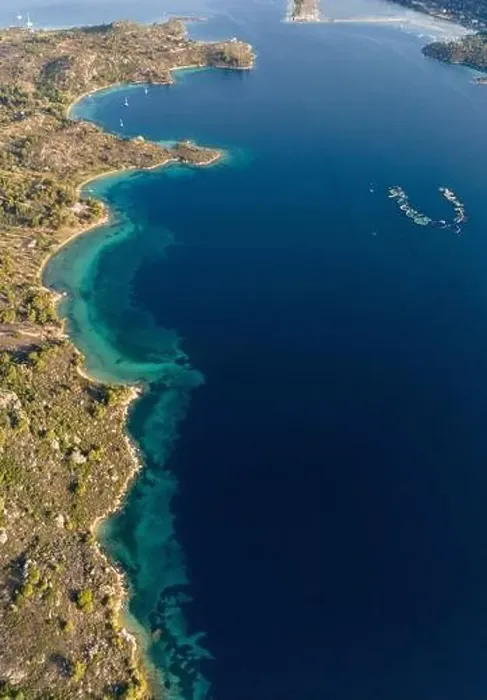 Framed Print : Diaporos Island, Halkidiki, Aerial shot Framed Print : Diaporos Island, Halkidiki, Aerial shot