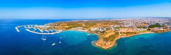 Framed Print : Didim city beach aerial panoramic view. Didim is a town in Aydin Province in Turkey Framed Print : Didim city beach aerial panoramic view. Didim is a town in Aydin Province in Turkey