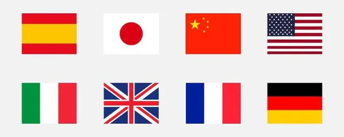 Framed Print : Different national flags great countries Framed Print : Different national flags great countries