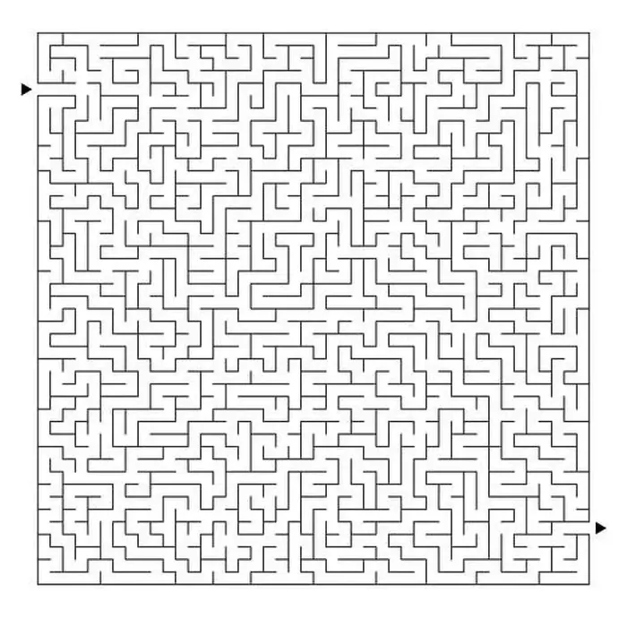 Framed Print : Difficult square maze. Game for kids and adults Framed Print : Difficult square maze. Game for kids and adults