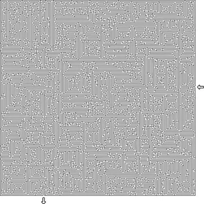 Framed Print : Difficult Vector Black and White Maze for Children Framed Print : Difficult Vector Black and White Maze for Children