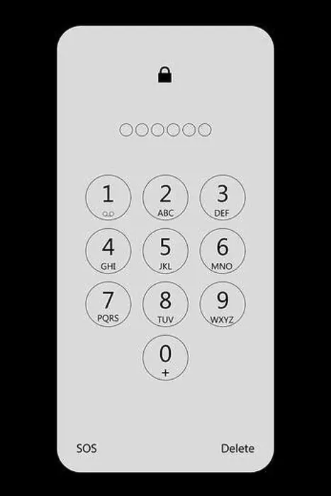 Framed Print : Digital password lock screen for smartphone on phone lock screen Framed Print : Digital password lock screen for smartphone on phone lock screen