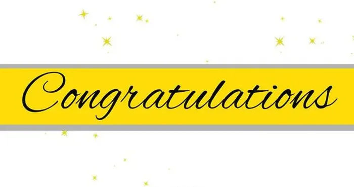 Framed Print : Digitally generated image of congratulations text against white background with copy space Framed Print : Digitally generated image of congratulations text against white background with copy space