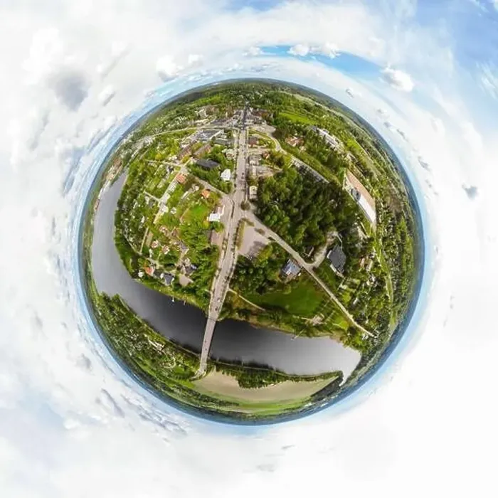 Framed Print : A three dimensional aerial panoramic view of city Inkeroinen at river Kymijoki, Finland Framed Print : A three dimensional aerial panoramic view of city Inkeroinen at river Kymijoki, Finland