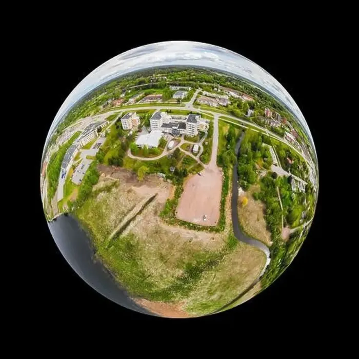 Framed Print : A three dimensional aerial panoramic view of city Inkeroinen at river Kymijoki, Finland Framed Print : A three dimensional aerial panoramic view of city Inkeroinen at river Kymijoki, Finland