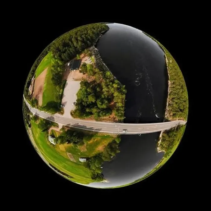 Framed Print : A three dimensional aerial panoramic view of rapid Susikoski at river Kymijoki Framed Print : A three dimensional aerial panoramic view of rapid Susikoski at river Kymijoki