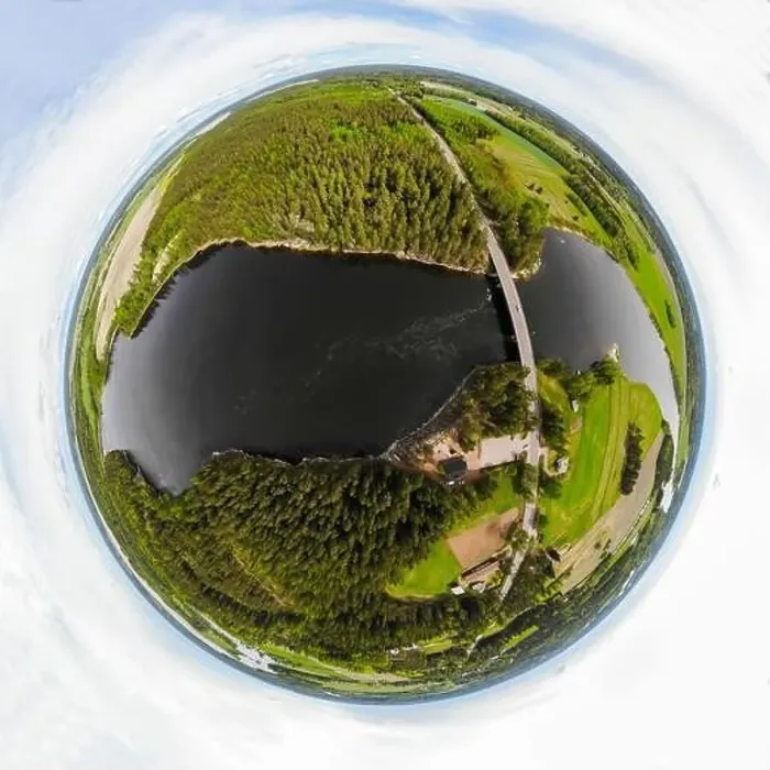 Framed Print : A three dimensional aerial panoramic view of rapid Susikoski at river Kymijoki Framed Print : A three dimensional aerial panoramic view of rapid Susikoski at river Kymijoki