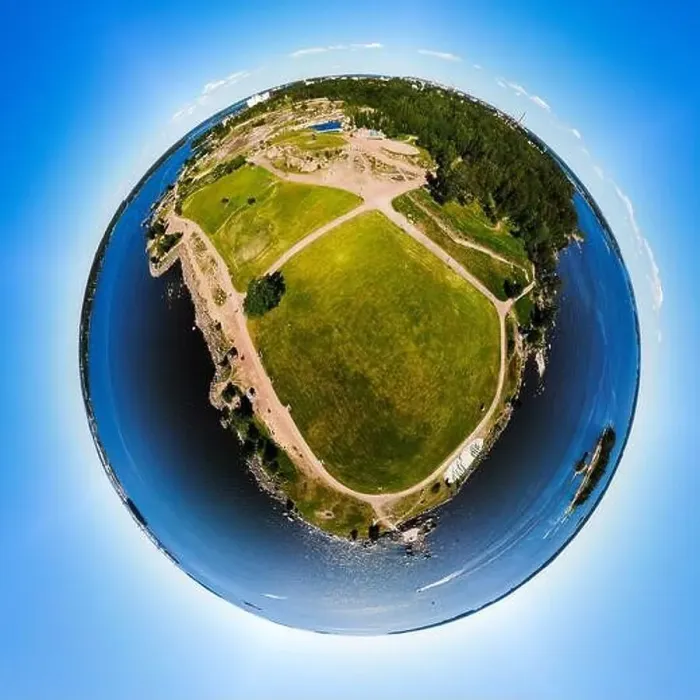 Framed Print : A three dimensional panoramic aerial view of Katariina Seaside Park in a mini planet panorama style. Kotka, Finland Framed Print : A three dimensional panoramic aerial view of Katariina Seaside Park in a mini planet panorama style. Kotka, Finland